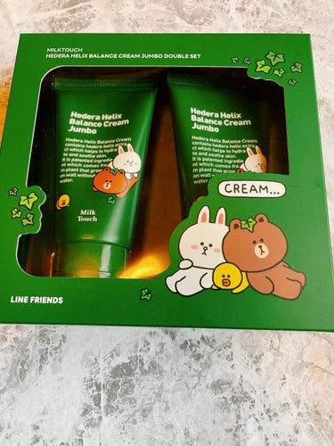 LINE FRIENDS ヘデラヘリックスバランスクリームジャンボSET/Milk Touch/フェイスクリームを使ったクチコミ（2枚目）