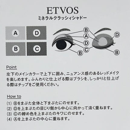 ミネラルクラッシィシャドー/エトヴォス/アイシャドウパレットを使ったクチコミ(3枚目)