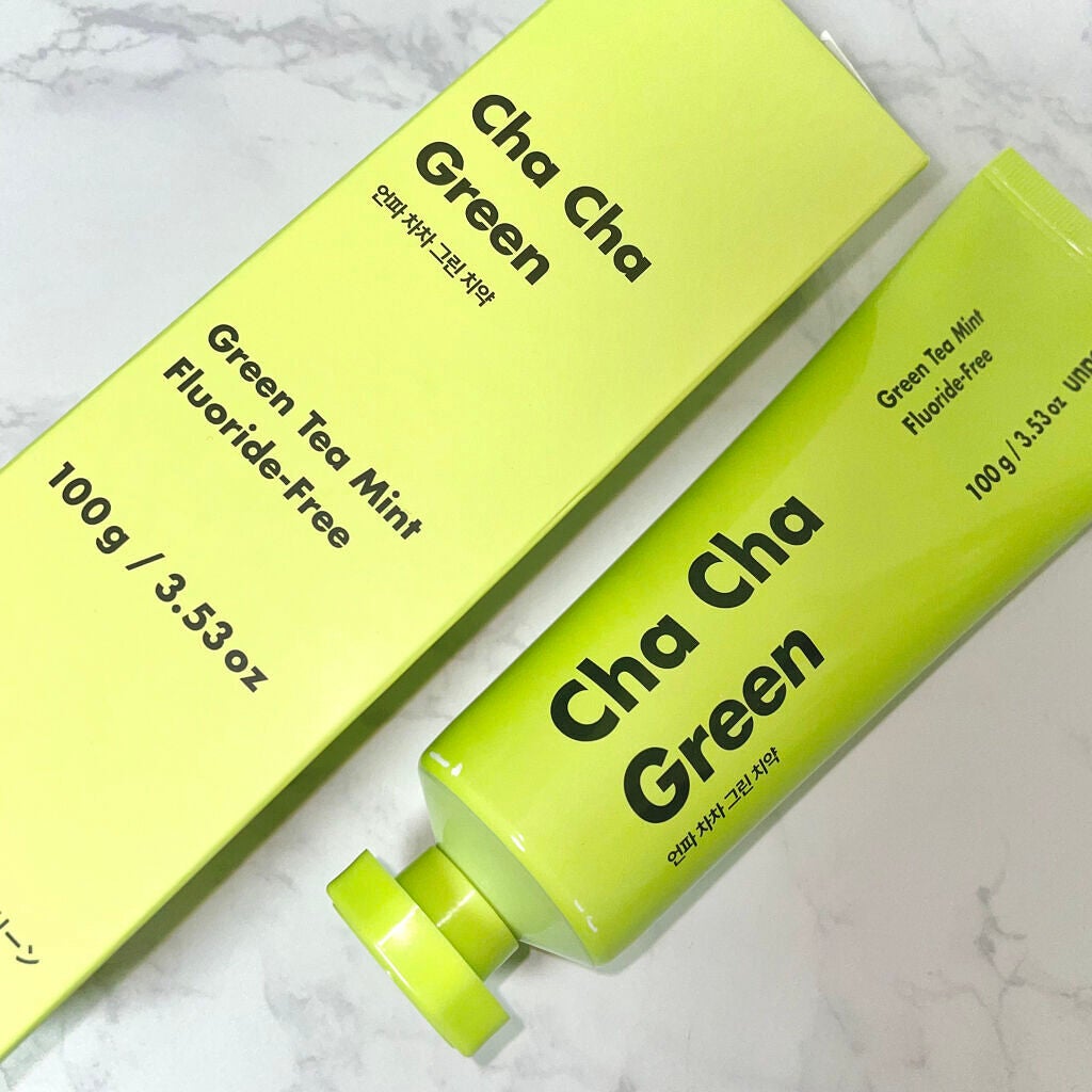 Cha Cha Charcoal Vegan Greentea Toothpaste/chacha/歯磨き粉を使ったクチコミ(3枚目)