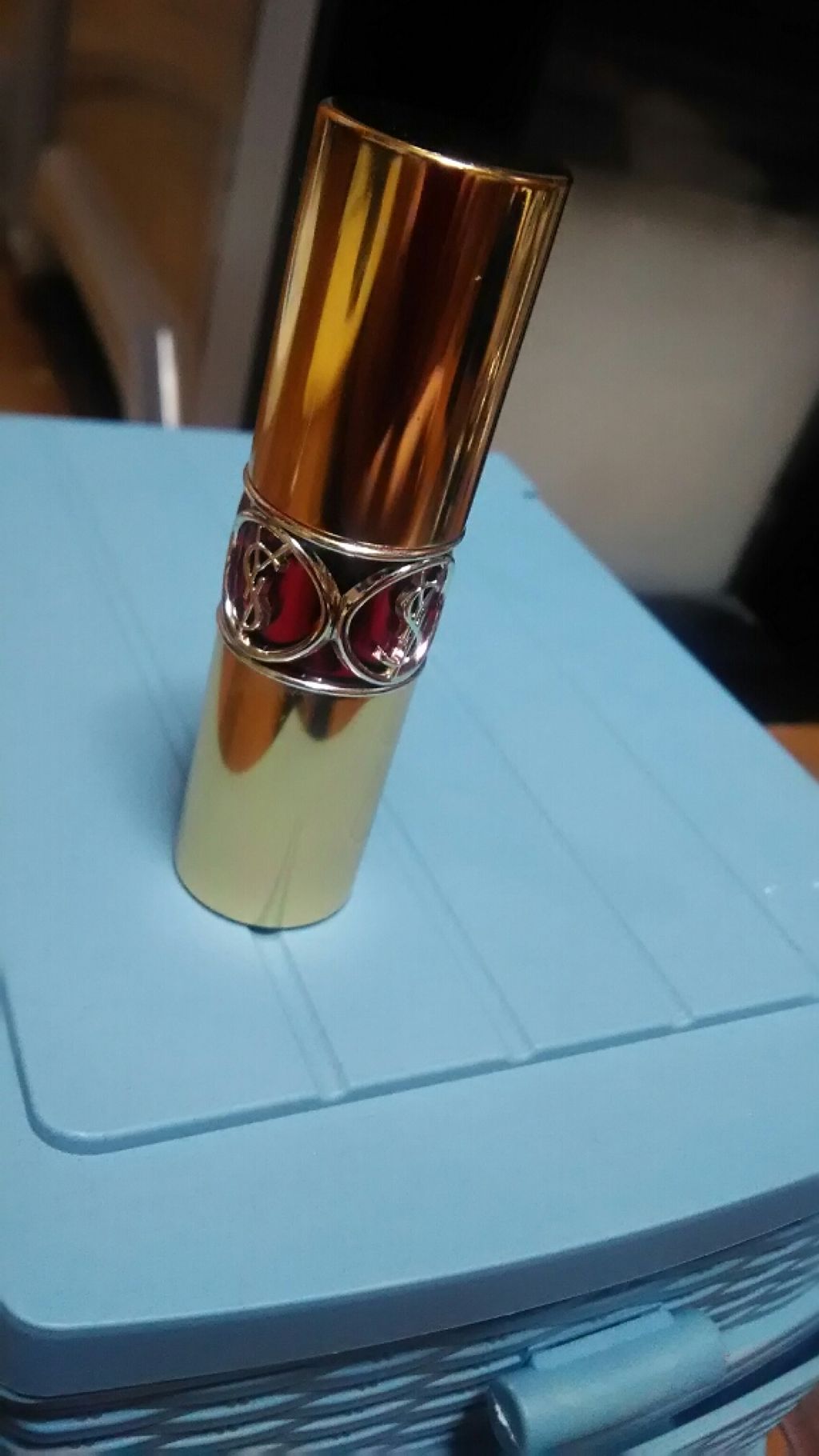 ルージュ ヴォリュプテ シャイン/YVES SAINT LAURENT BEAUTE/口紅を使ったクチコミ(1枚目)