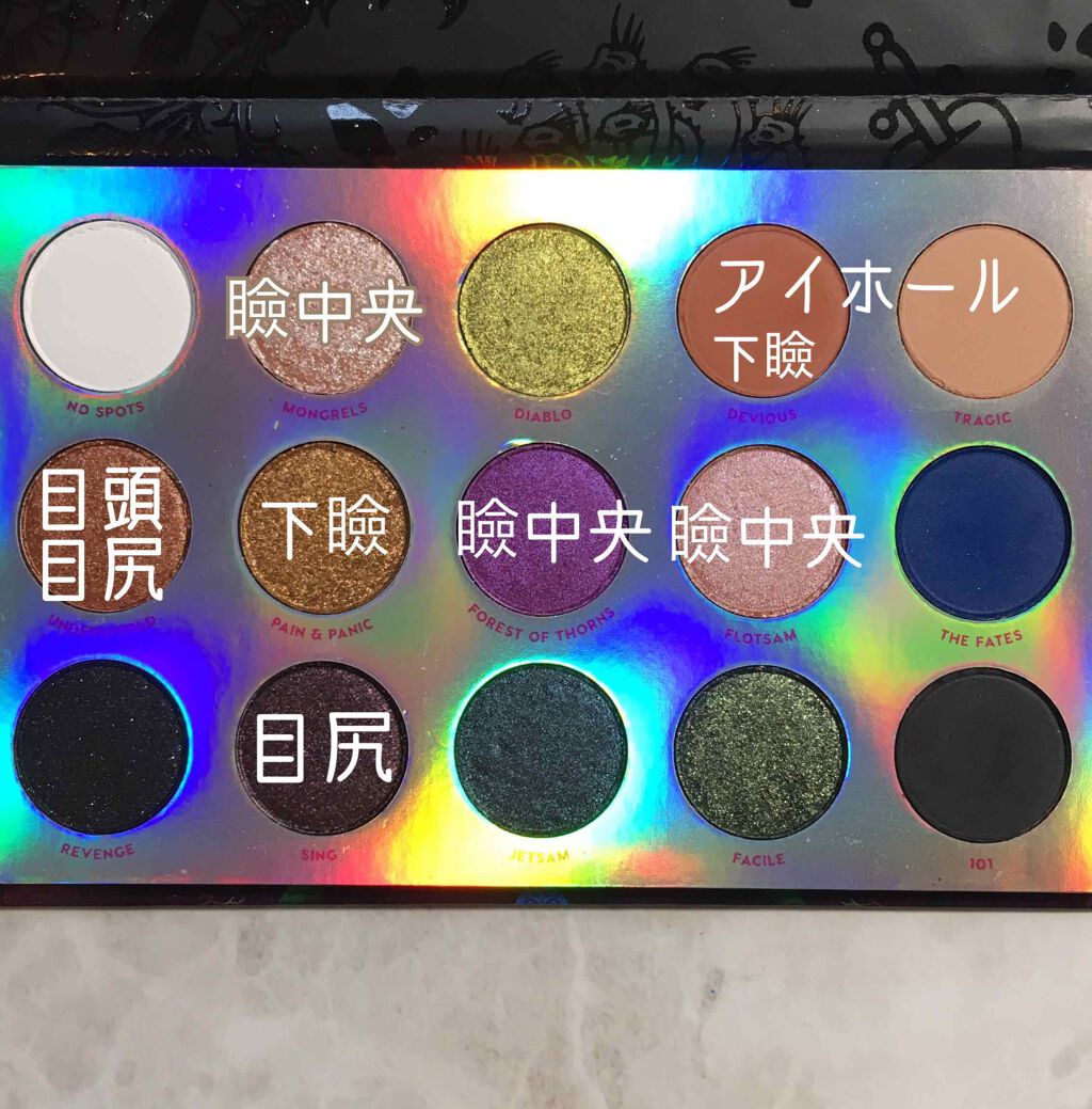 Misunderstood Moody Colorful Eyeshadow Palette/ColourPop/アイシャドウパレットを使ったクチコミ（2枚目）