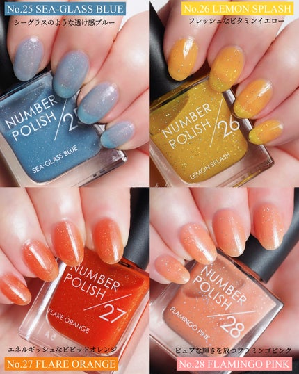 NUMBER POLISH  25 SEA-GLASS BLUE/D-UP/マニキュアを使ったクチコミ(2枚目)