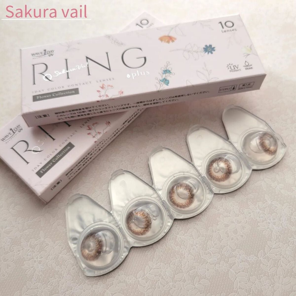 WAVEワンデー UV リング プラス フラワーコレクション/WAVE/ワンデー(1DAY)カラコンを使ったクチコミ(2枚目)
