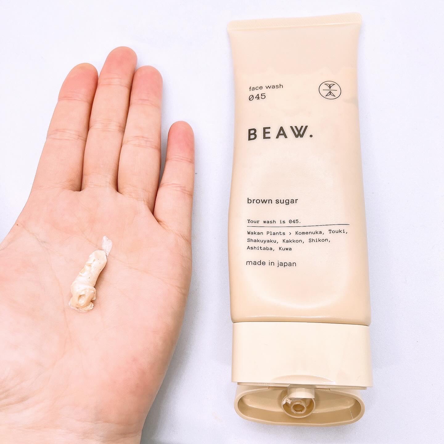 フェイスウォッシュ045 ブラウンシュガー/BEAW./洗顔フォームを使ったクチコミ（2枚目）
