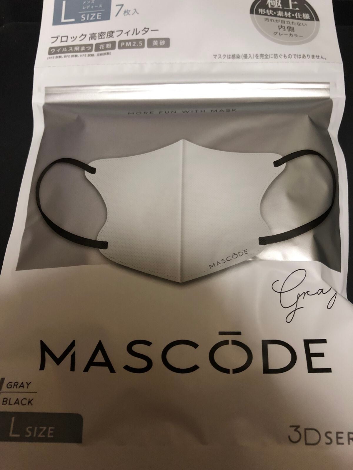 3D不織布マスク/MASCODE/マスクを使ったクチコミ(1枚目)