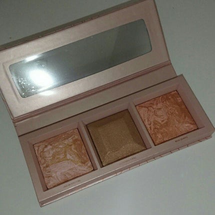 クリスタリングローブロンザー&ハイライターパレット/bareMinerals/シェーディングを使ったクチコミ(1枚目)