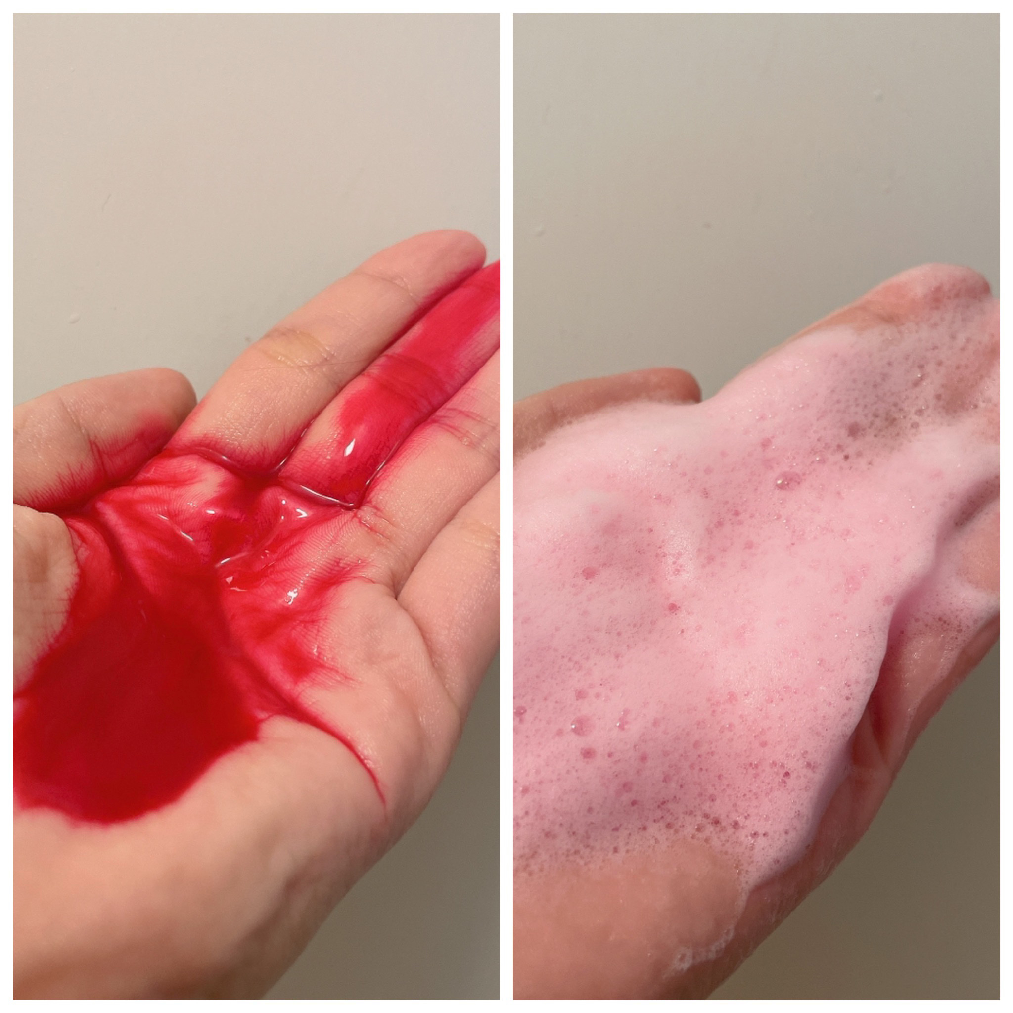 カラーシャンプー ピンクシャンプー/エンシェールズ/市販シャンプーを使ったクチコミ（2枚目）