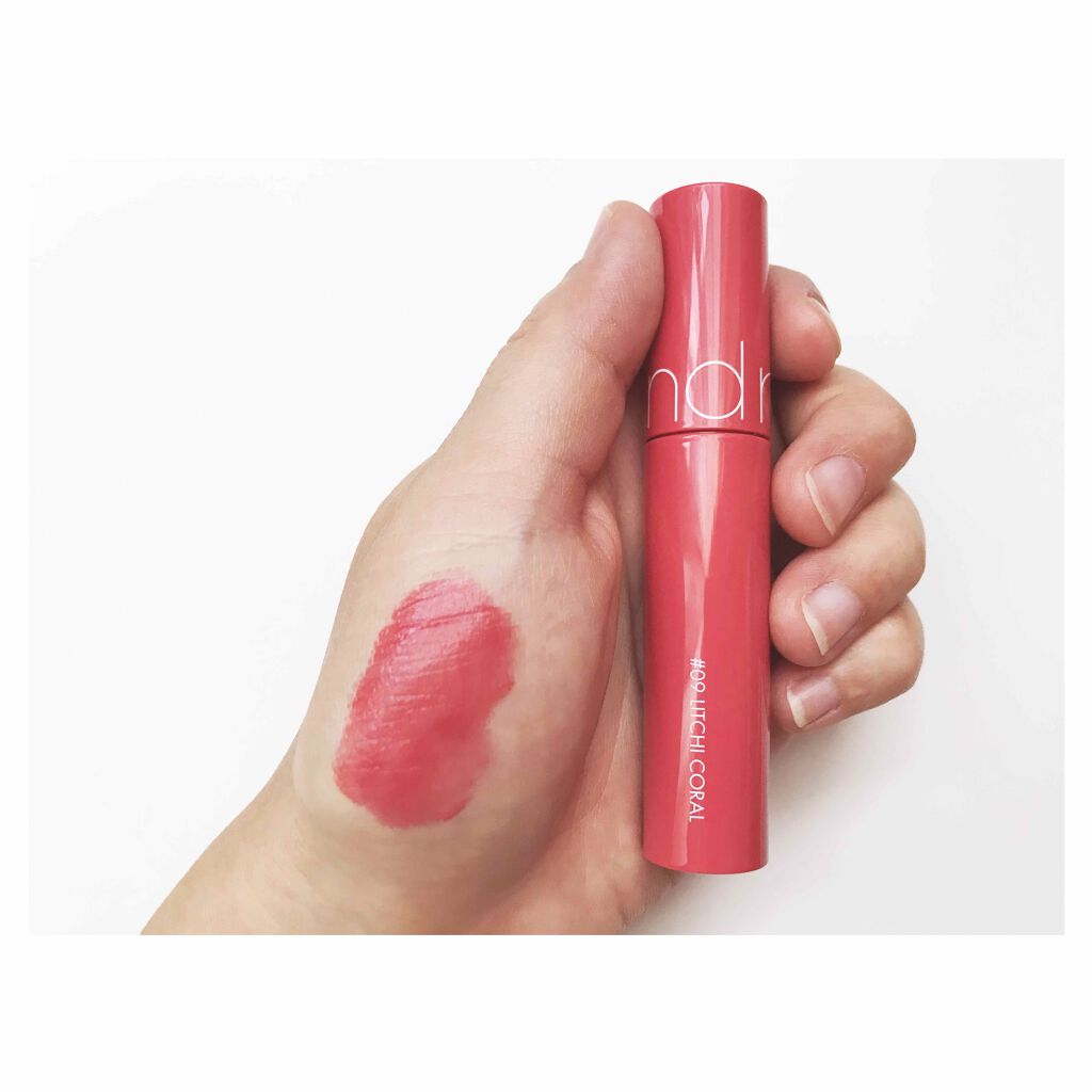 ジューシーラスティングティント/rom&nd/リップティントを使ったクチコミ(3枚目)