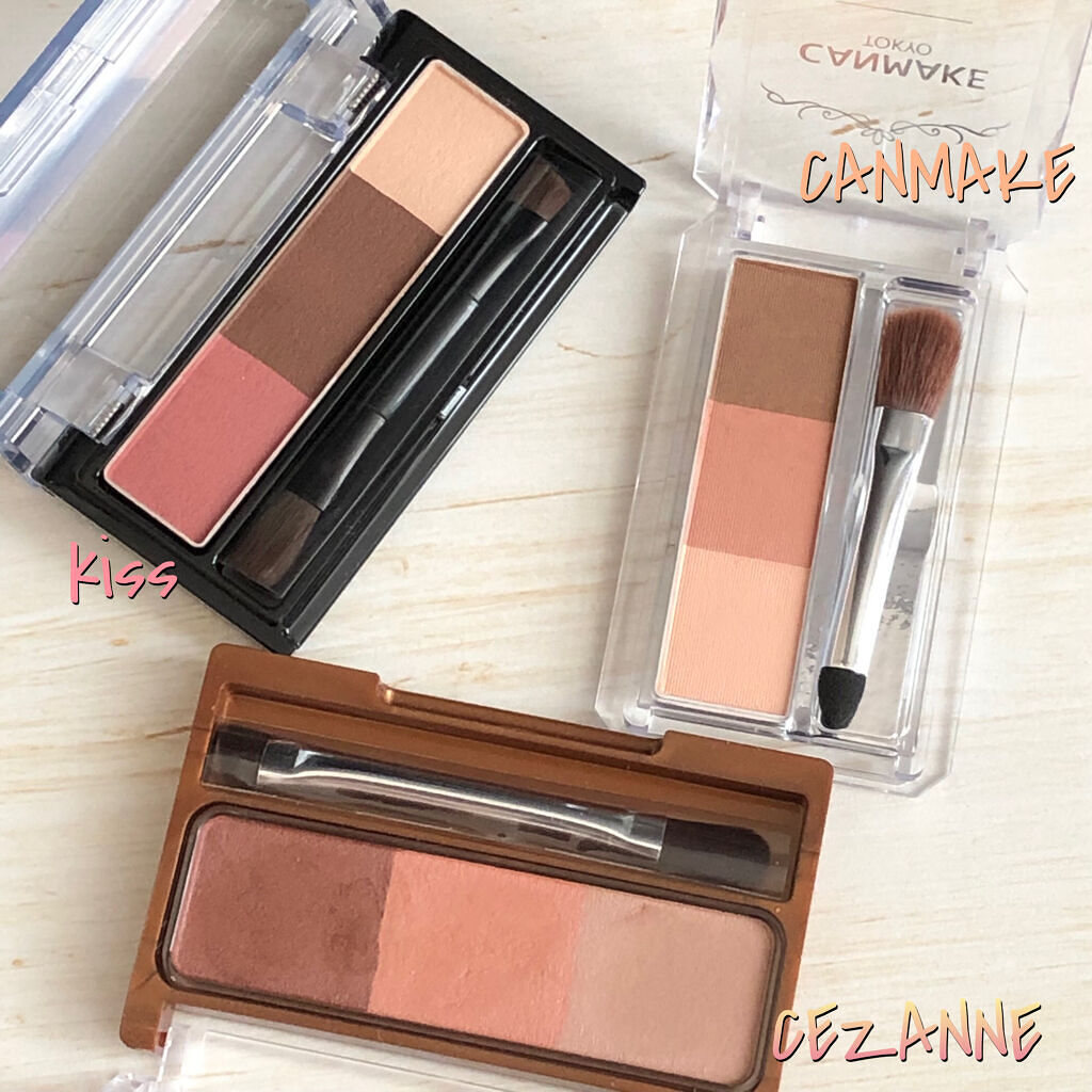 パウダーアイブロウＸ 01 PINK BROWN/KiSS/パウダーアイブロウを使ったクチコミ（3枚目）