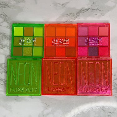 Neon Obsessions Pressed Pigment Palette/Huda Beauty/アイシャドウパレットを使ったクチコミ（2枚目）