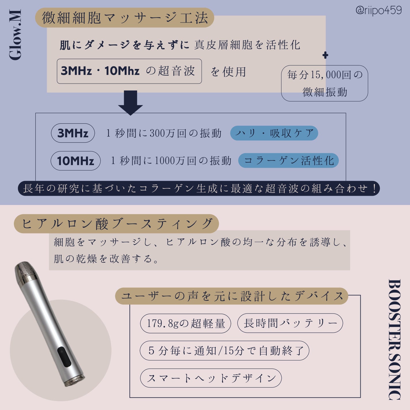 ブースターソニック|Glow.Mの効果に関する口コミ ブースターソニック|Glow.Mの効果に関する口コミ