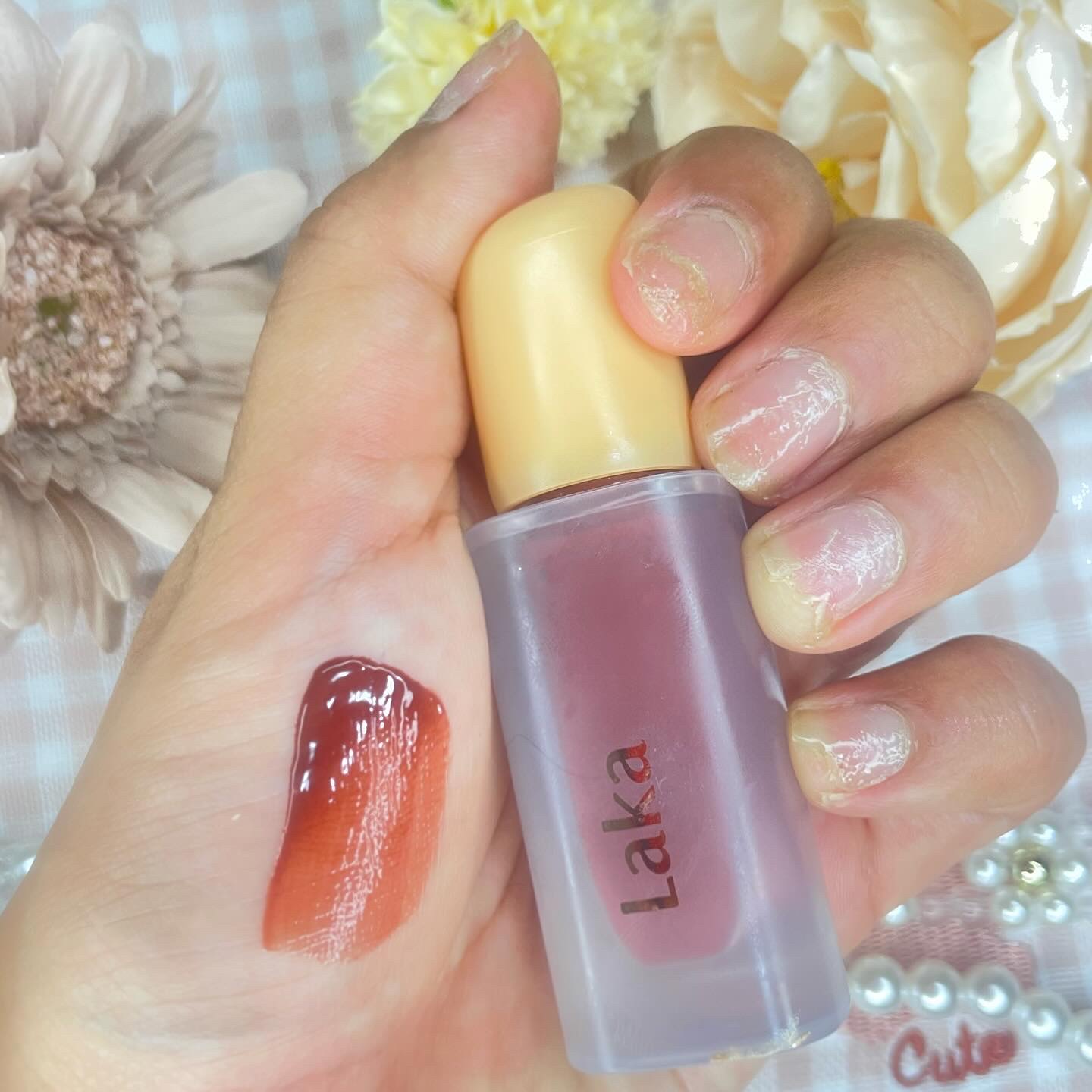 フルーティーグラムティント/Laka/リップティントを使ったクチコミ（2枚目）