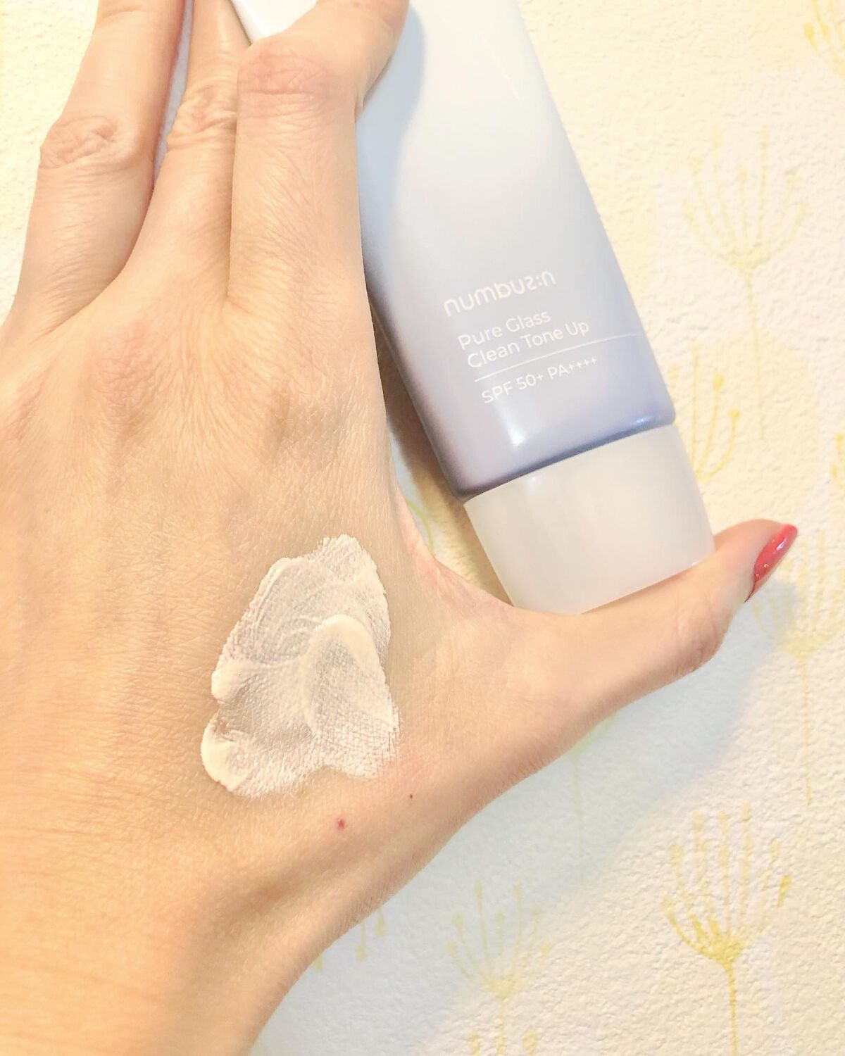 1番 ガラス玉トーンアップクリーム/numbuzin/日焼け止めクリームを使ったクチコミ（1枚目）