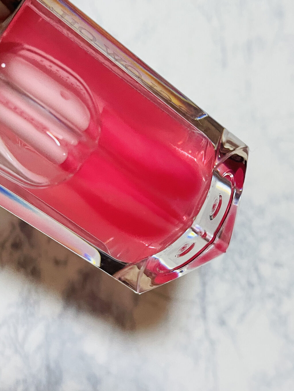 ディオール アディクト リップ グロウ オイル 022 ウルトラ ピンク　（スプリング コレクション 2021限定品）（生産終了）/Dior/リップグロスを使ったクチコミ（3枚目）