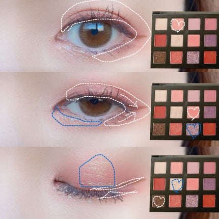 HEXZEスターライトファントム12アイシャドウ01/HEXZE(ヘックスゼ)/アイシャドウパレットを使ったクチコミ(4枚目)