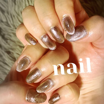 #ネイル,#セルフネイル,#秋ネイル,#マグネットネイル,#ミラーネイルのネイルデザイン