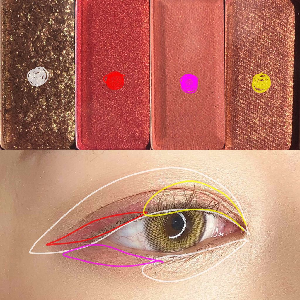 バレンタインボックス2 ピーチパレット/VAVI MELLO/アイシャドウパレットを使ったクチコミ（3枚目）