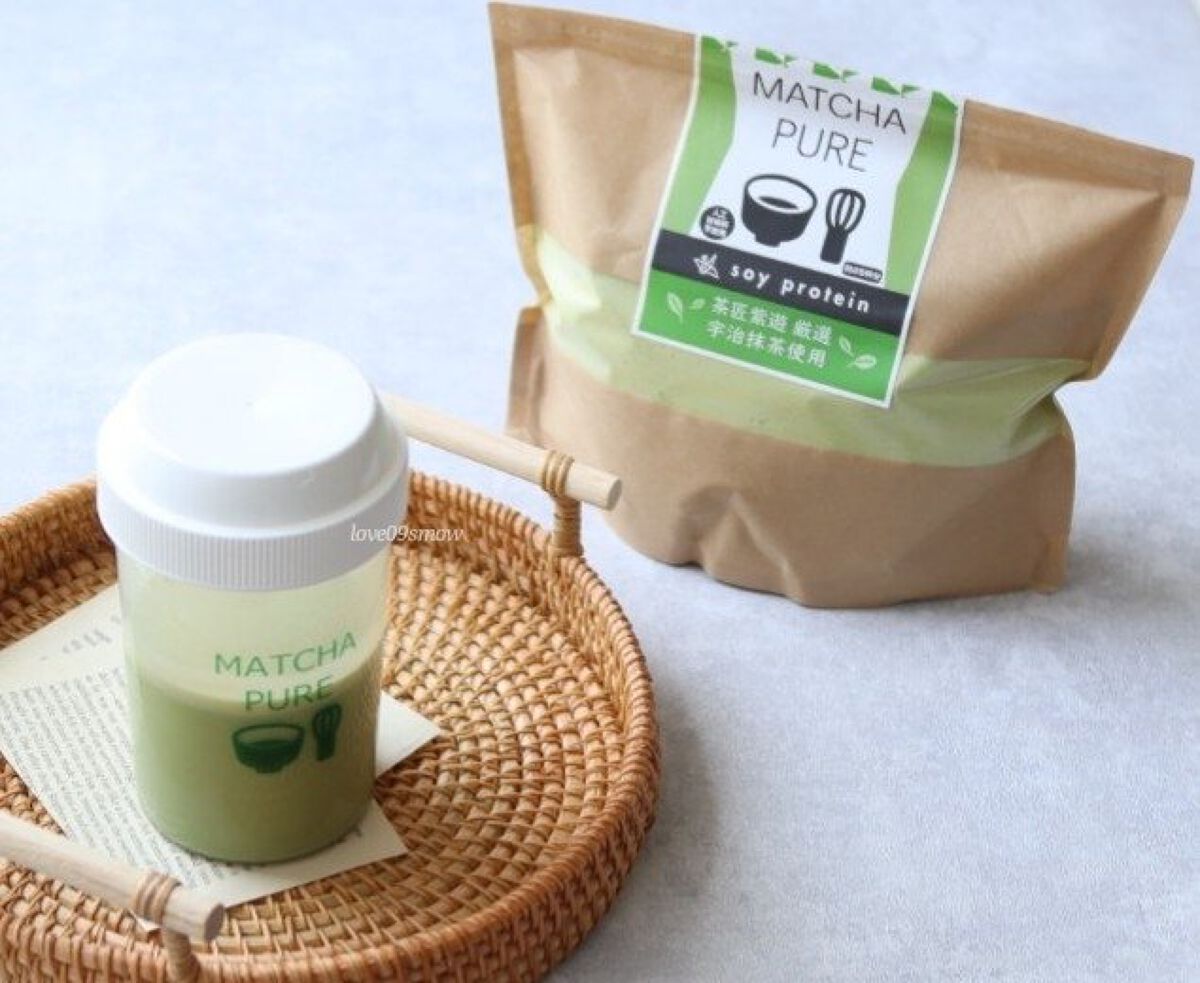 MATCHA PURE（プロテインパウダー）/ピュアパートナー/ソイプロテインを使ったクチコミ（1枚目）