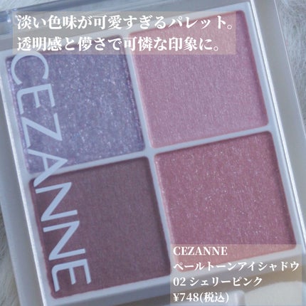 ペールトーンアイシャドウ/CEZANNE/アイシャドウを使ったクチコミ(2枚目)