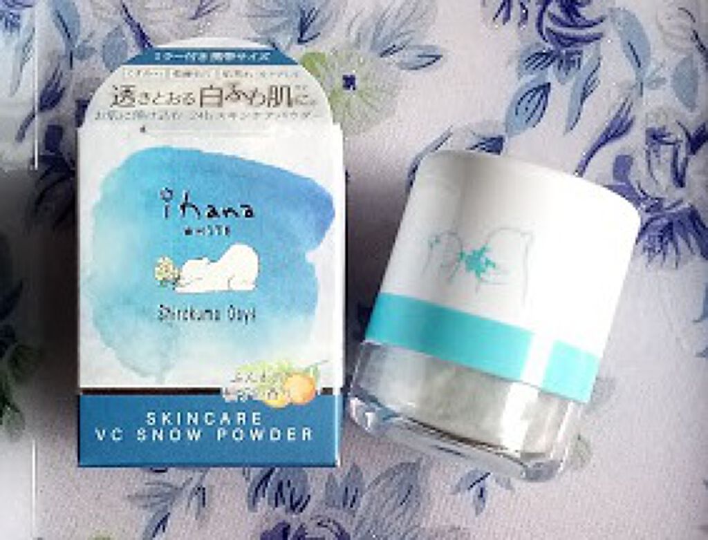 ihana WHITE スキンケアVCスノーパウダー/IHANA/ルースパウダーを使ったクチコミ（3枚目）
