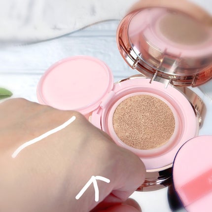 ピンクティーツリーカバーアップグロウクッション/APLIN/クッションファンデーションを使ったクチコミ(4枚目)