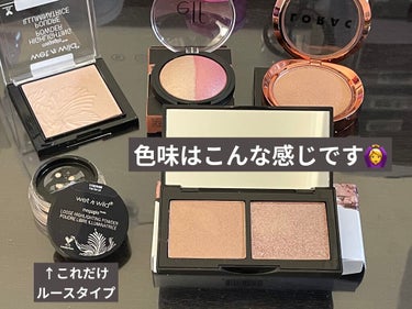 ベイクド ハイライター & ブラッシュ/e.l.f. Cosmetics/ハイライトを使ったクチコミ（2枚目）