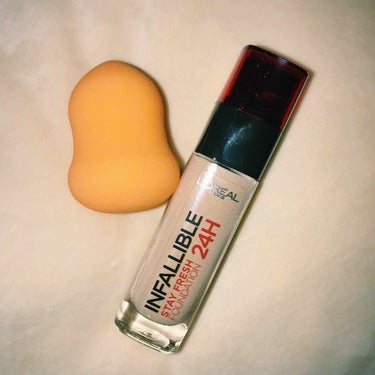 🧡LOREAL PARIS INFALLIBLE STAY FRESH FOUNDATION 24H🧡

✔️色 : 200番
✔️量 : 30ml
✔️値段 : スポンジ付きで1500円 (税抜き)
