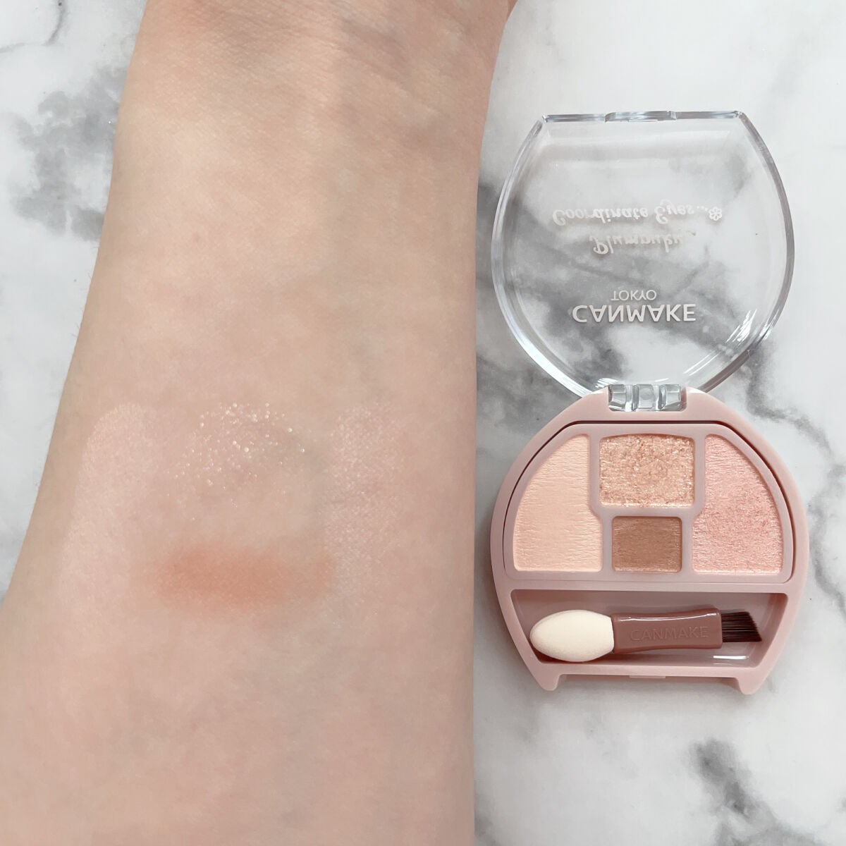 プランぷくコーデアイズ/キャンメイク/パウダーアイシャドウを使ったクチコミ(4枚目)