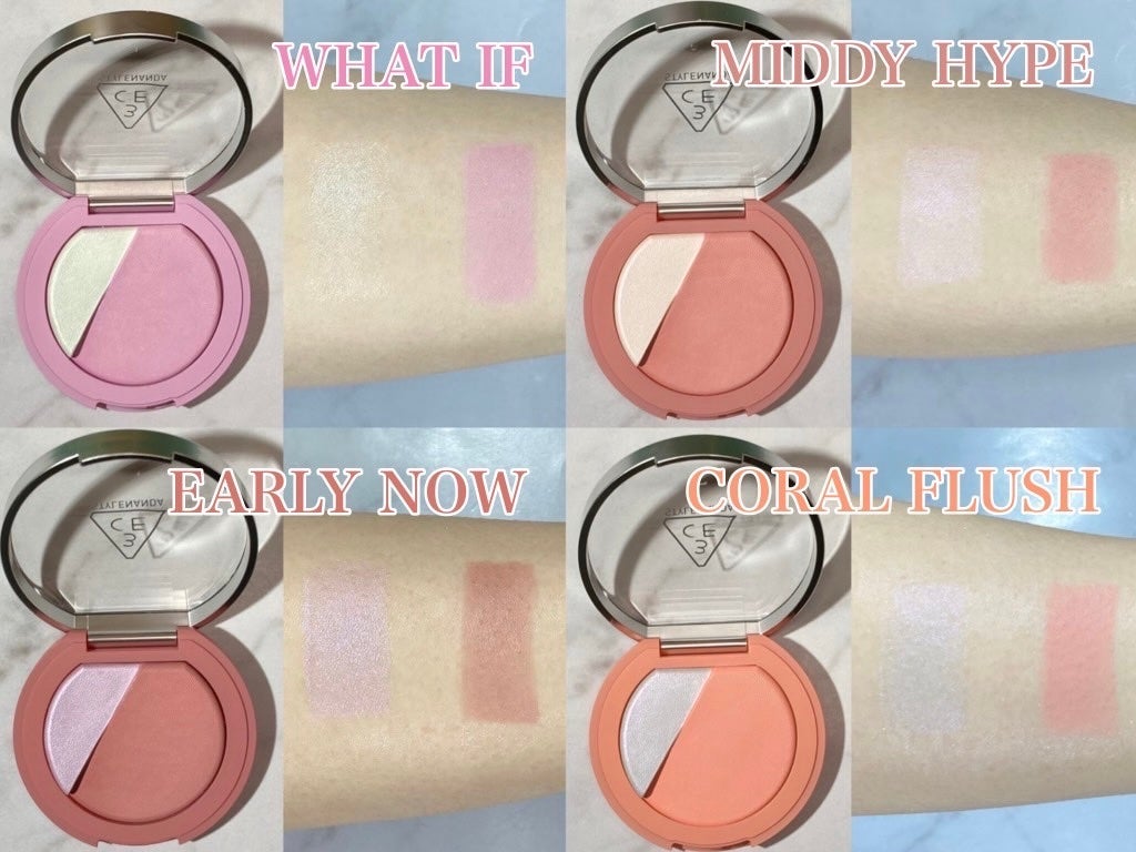 3CE ブラッシュライター/3CE/パウダーチークを使ったクチコミ(2枚目)