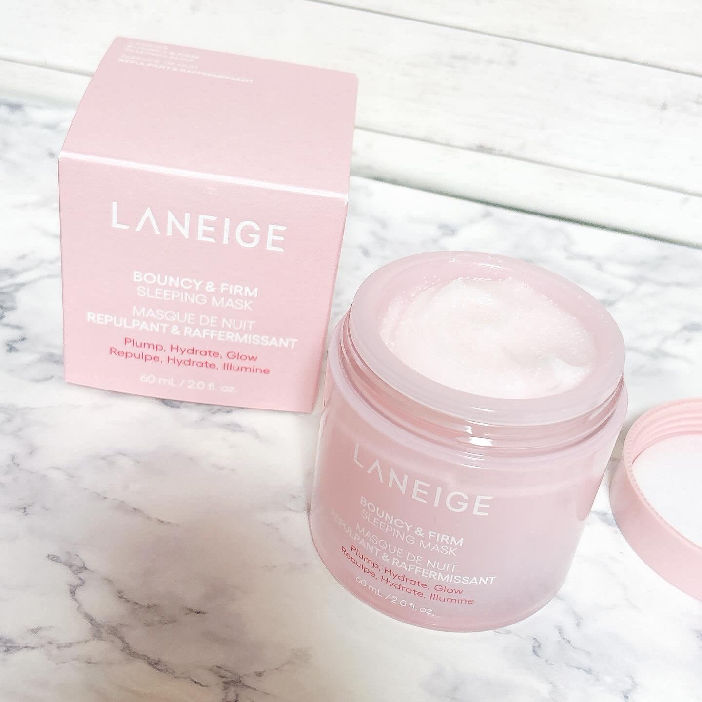 バウンシースリーピングマスク/LANEIGE/フェイスクリームを使ったクチコミ（2枚目）