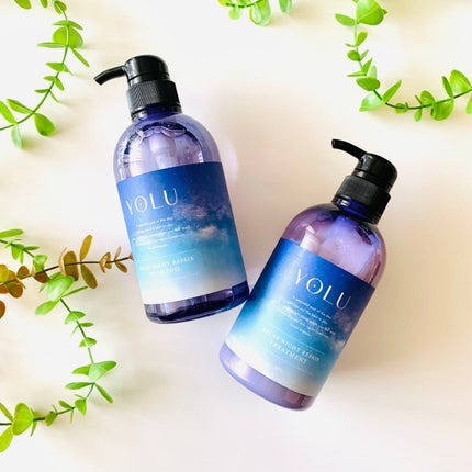 カームナイトリペアシャンプー/トリートメント/YOLU/市販シャンプーを使ったクチコミ(1枚目)