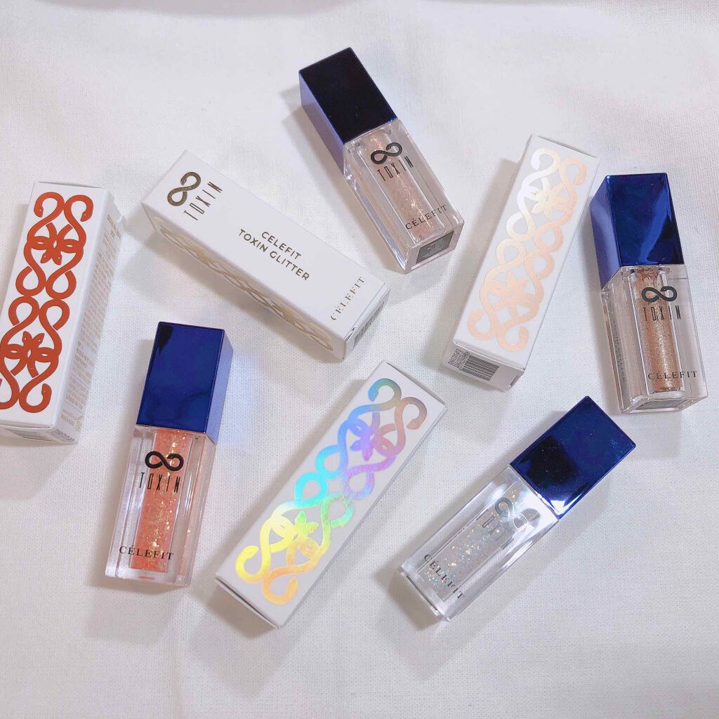 TOXIN GLITTER/CELEFIT/リキッドアイシャドウを使ったクチコミ(10枚目)