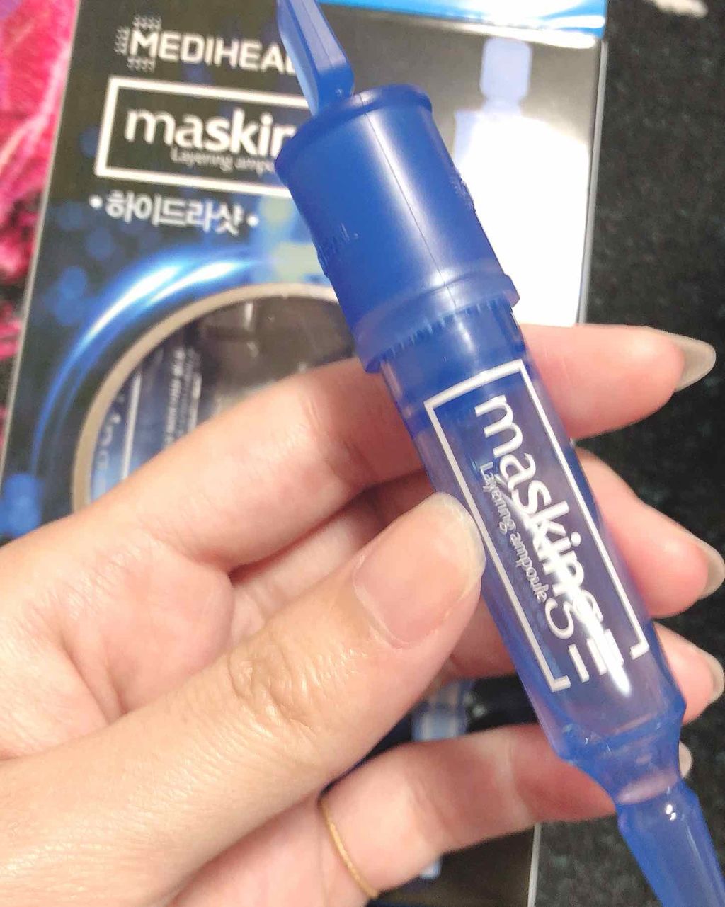 マスキング レイアリング アンプル /MEDIHEAL/美容液を使ったクチコミ（1枚目）