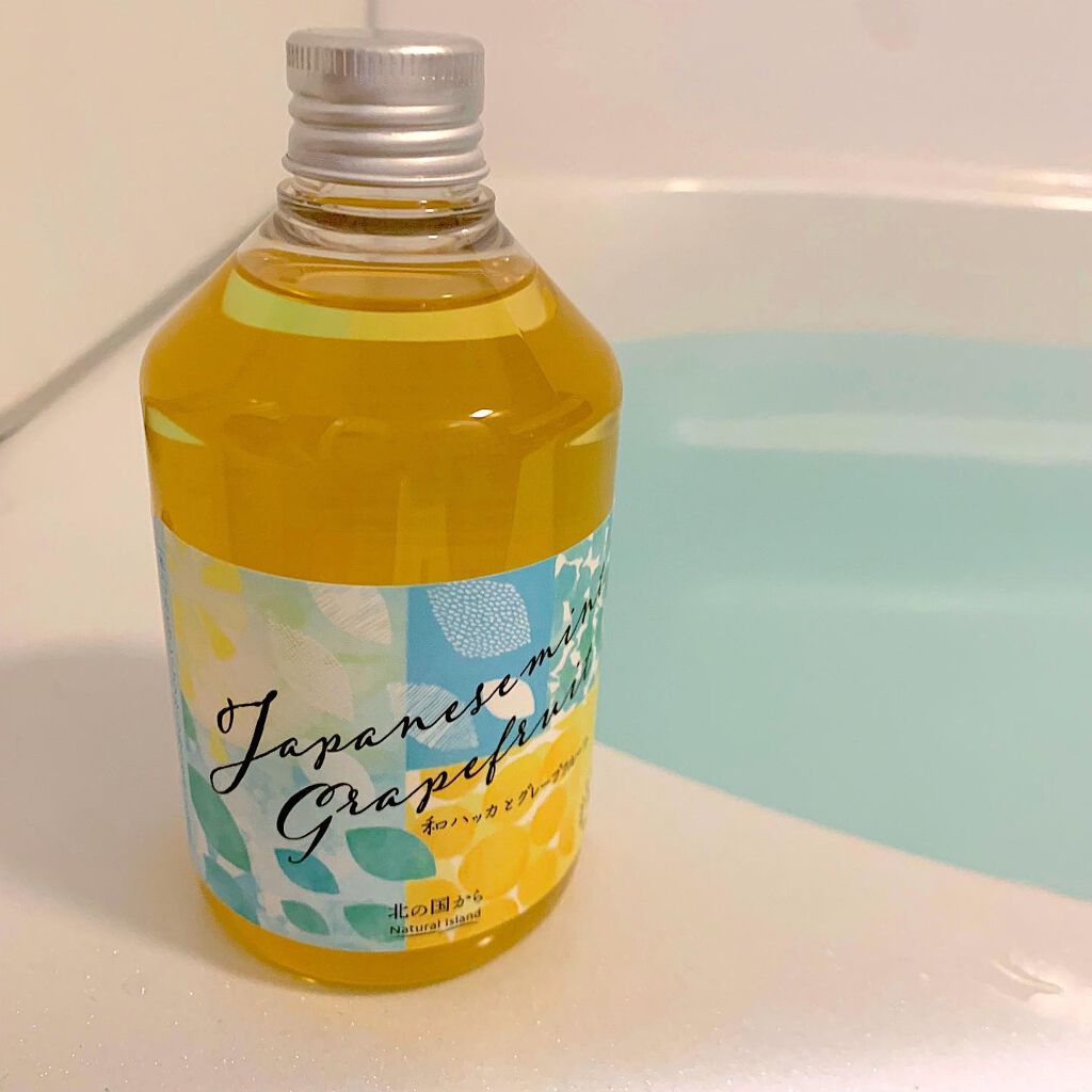 アロマバスエッセンス 和ハッカとグレープフルーツ/ナチュラルアイランド/保湿系入浴剤を使ったクチコミ（3枚目）