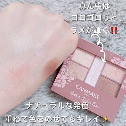パーフェクトスタイリストアイズ/キャンメイク/アイシャドウパレットを使ったクチコミ(3枚目)