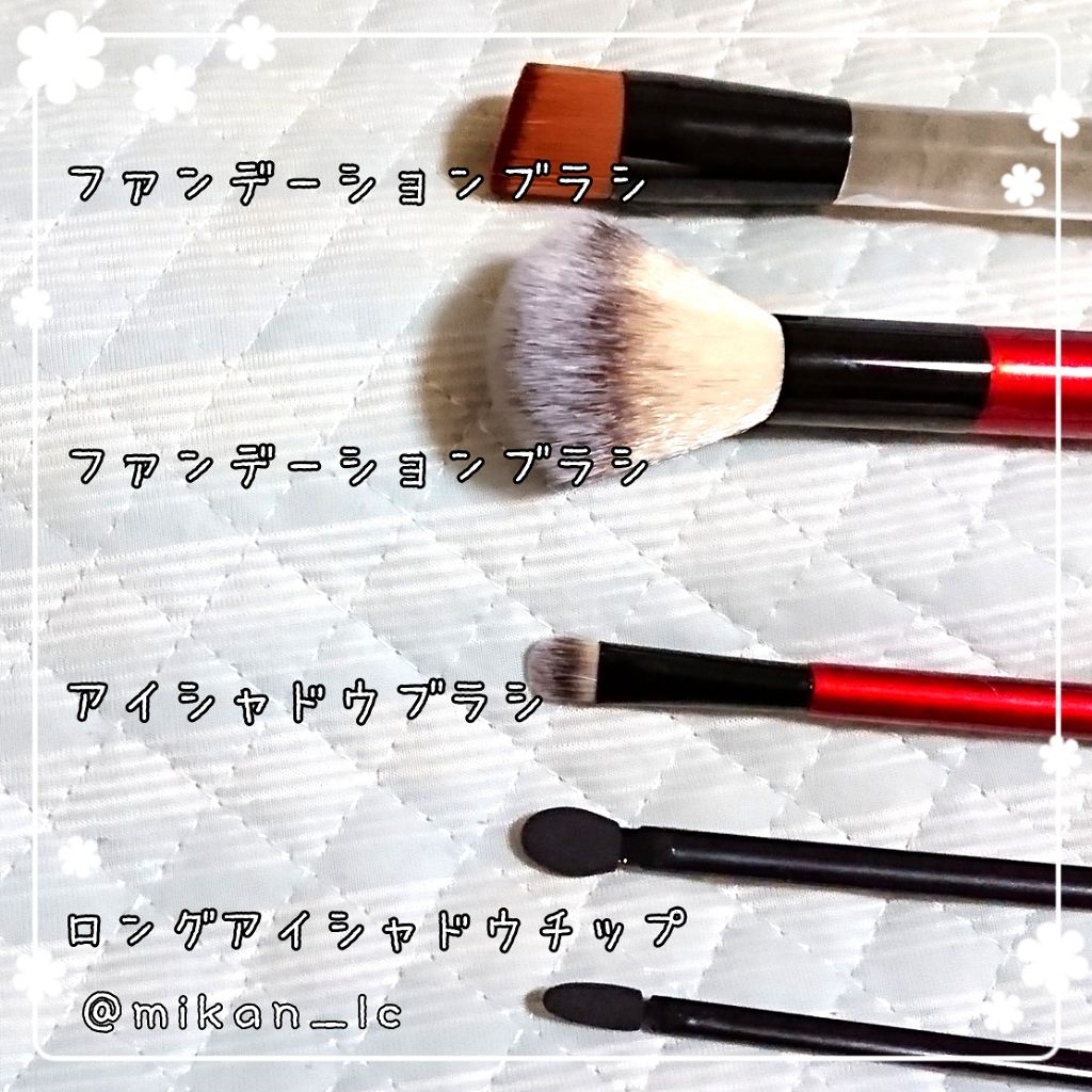 春姫 ファンデーションブラシ/DAISO/メイクブラシを使ったクチコミ(2枚目)