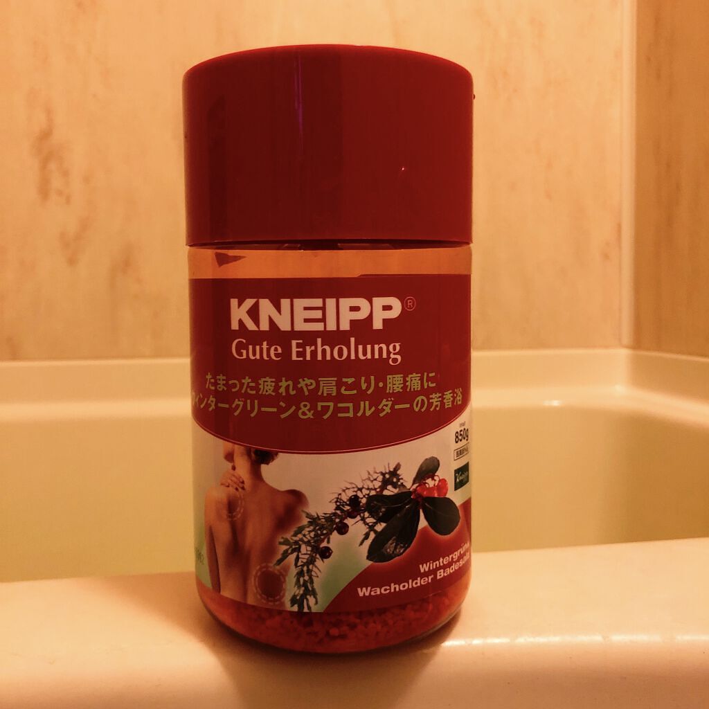 クナイプ グーテエアホールング バスソルト ウィンターグリーン&ワコルダーの香り 850g【旧】/クナイプ/無機塩系入浴剤を使ったクチコミ（1枚目）