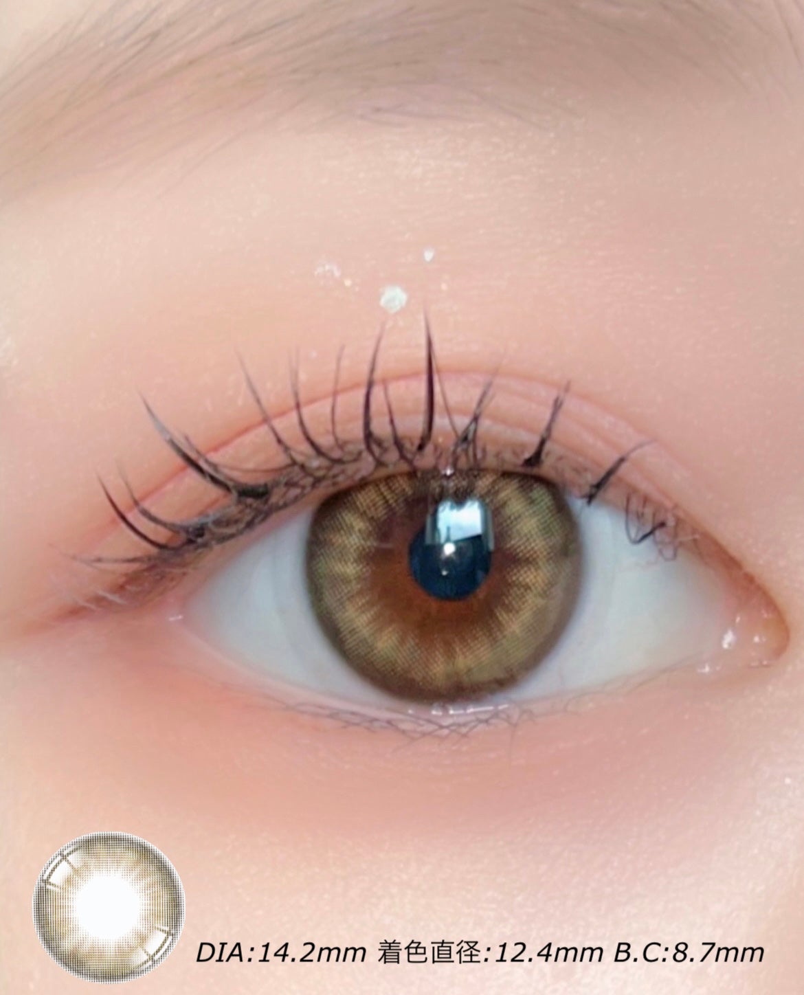 ビタースイートクリスティン/Hapa kristin/カラーコンタクトレンズを使ったクチコミ(3枚目)