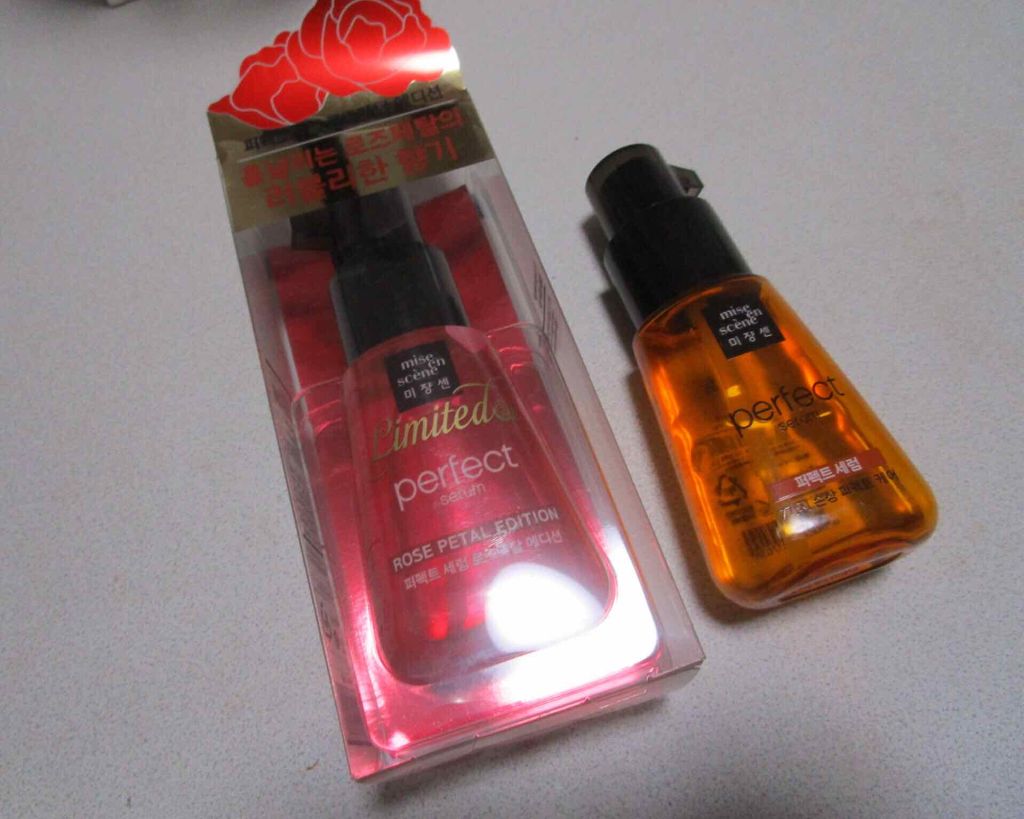 パーフェクト セラム ローズエディション/miseenscene/ヘアオイルを使ったクチコミ（2枚目）