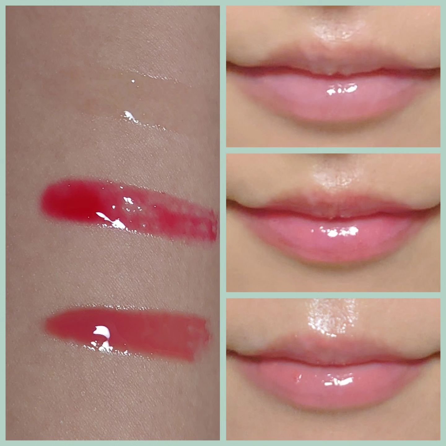 ナチュラルブルームリップオイルセラム 3色セット/PINATE/リップグロスを使ったクチコミ（3枚目）