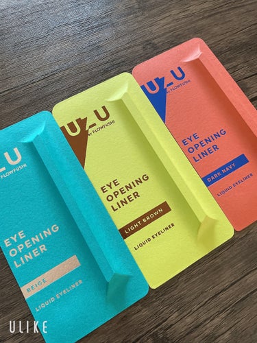 UZU BY FLOWFUSHI    EYE OPENING LINER
新色の3色購入！

BEIGE
LIGHT BROWN
DARK NAVY

水、皮脂に強くて滲まないとのこと❤︎
ホワイト欲