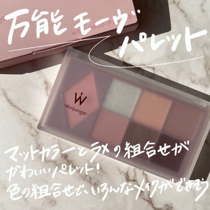 ウォンジョンヨ W デイリームードアップパレット /Wonjungyo/アイシャドウパレットを使ったクチコミ(6枚目)