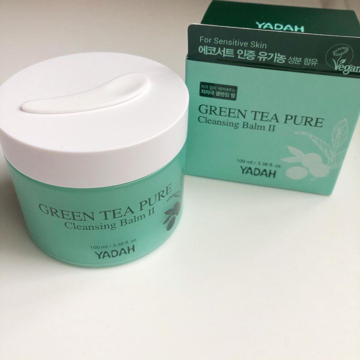 グリーンティーピュアクレンジングバームⅡ/YADAH/クレンジングバームを使ったクチコミ(2枚目)