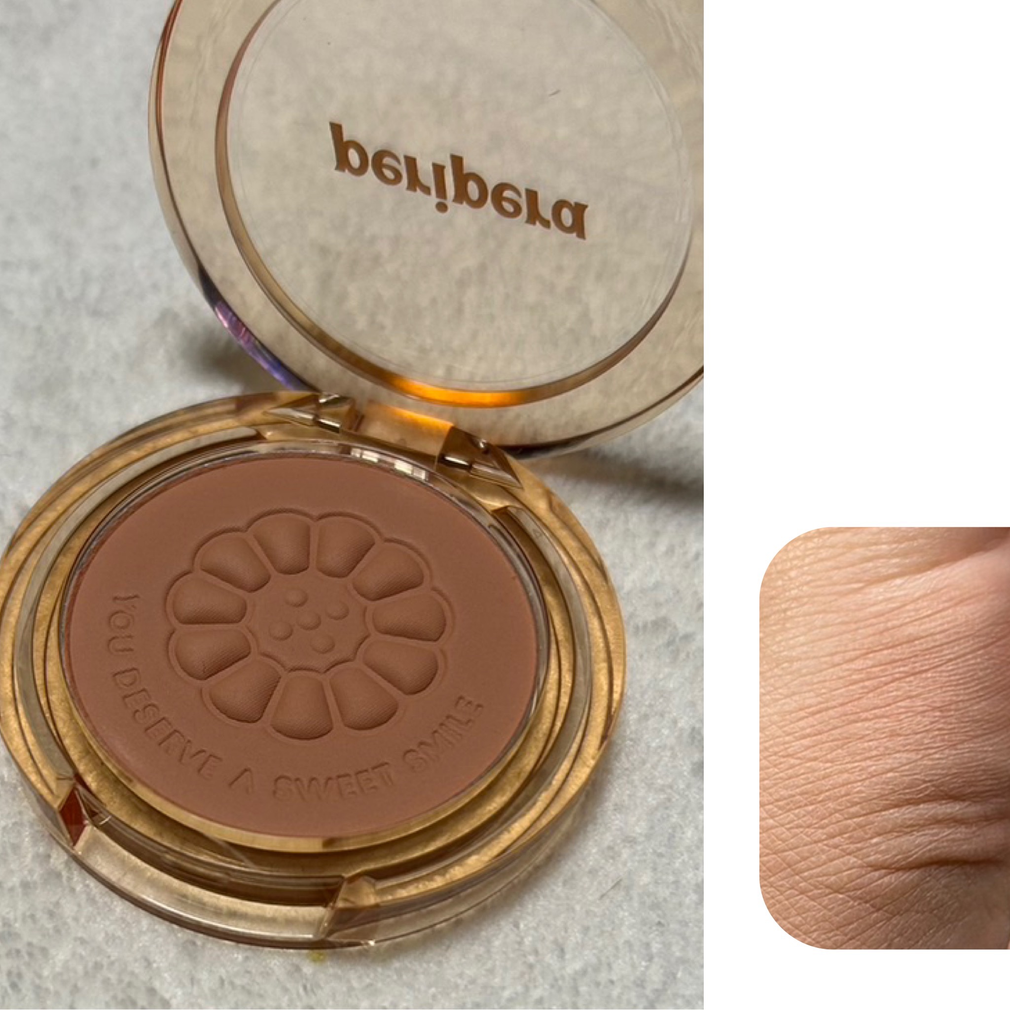 ピュア ブラッシュド サンシャイン チーク/PERIPERA/パウダーチークを使ったクチコミ（3枚目）