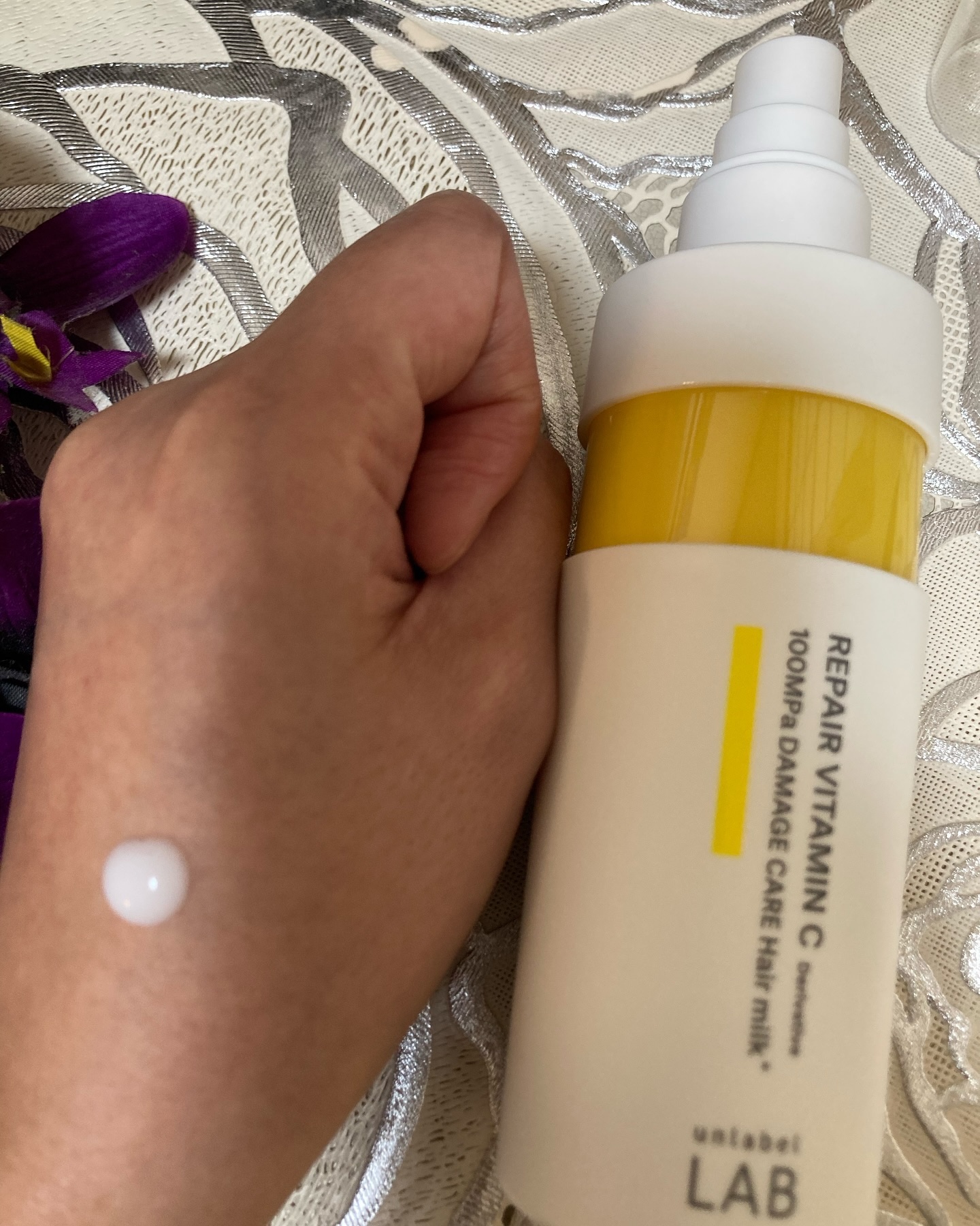 超高圧*¹浸透型リペアビタミンC誘導体*⁴配合　集中美容液ヘアミルク/unlabel/ヘアミルクを使ったクチコミ（3枚目）