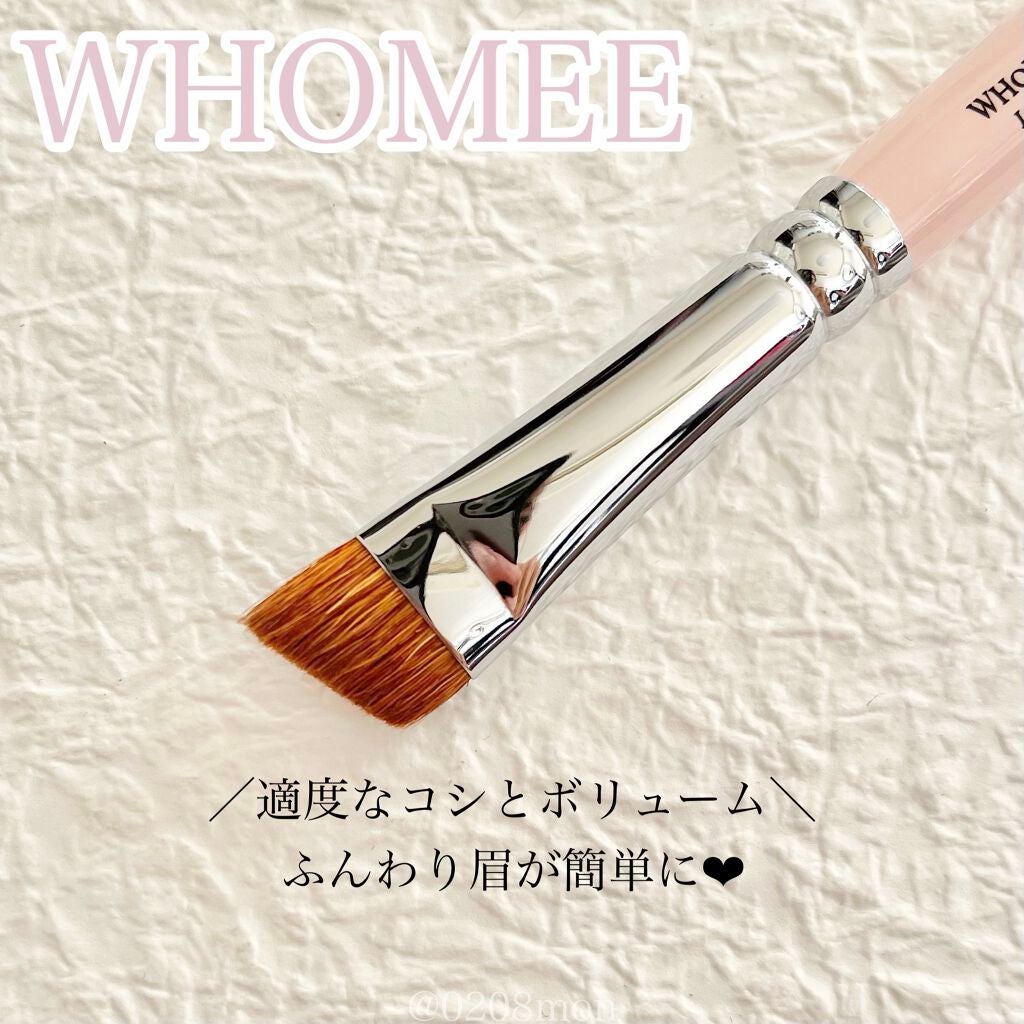 フーミー アイブロウブラシ 熊野筆/WHOMEE/メイクブラシを使ったクチコミ(3枚目)