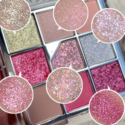 グリッターペディアアイパレット/unleashia/アイシャドウパレットを使ったクチコミ(4枚目)