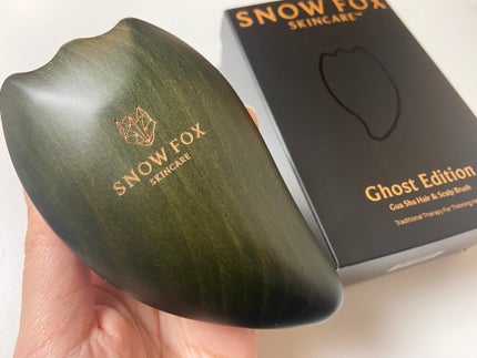 プレミアム FOX カッサ ゴースト ヘアブラシ ブラック/SNOW FOX SKINCARE/ヘアブラシを使ったクチコミ(3枚目)