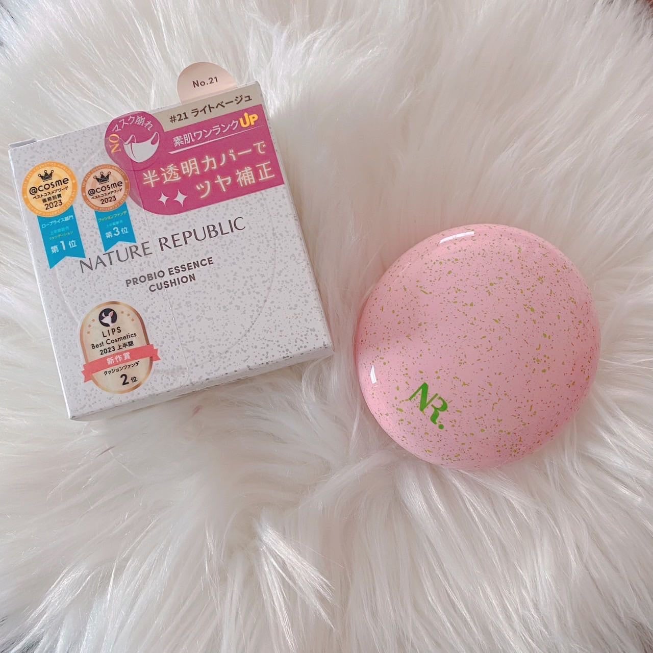 PROBIOエッセンスクッション/ネイチャーリパブリック/クッションファンデーションを使ったクチコミ(2枚目)