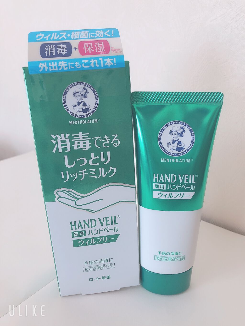 ハンドベール ウィルフリーリッチミルク/メンソレータム/ハンドクリームを使ったクチコミ(1枚目)